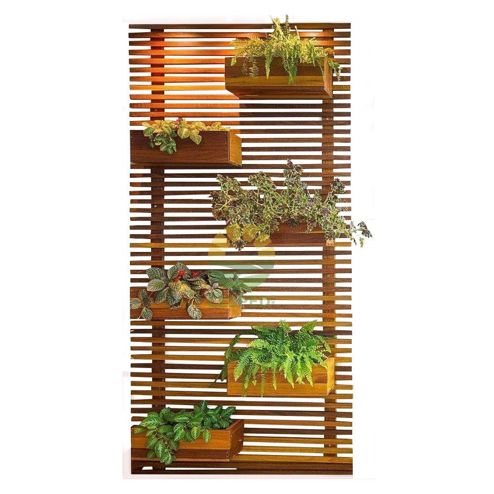 Mueble de pared con jardinera